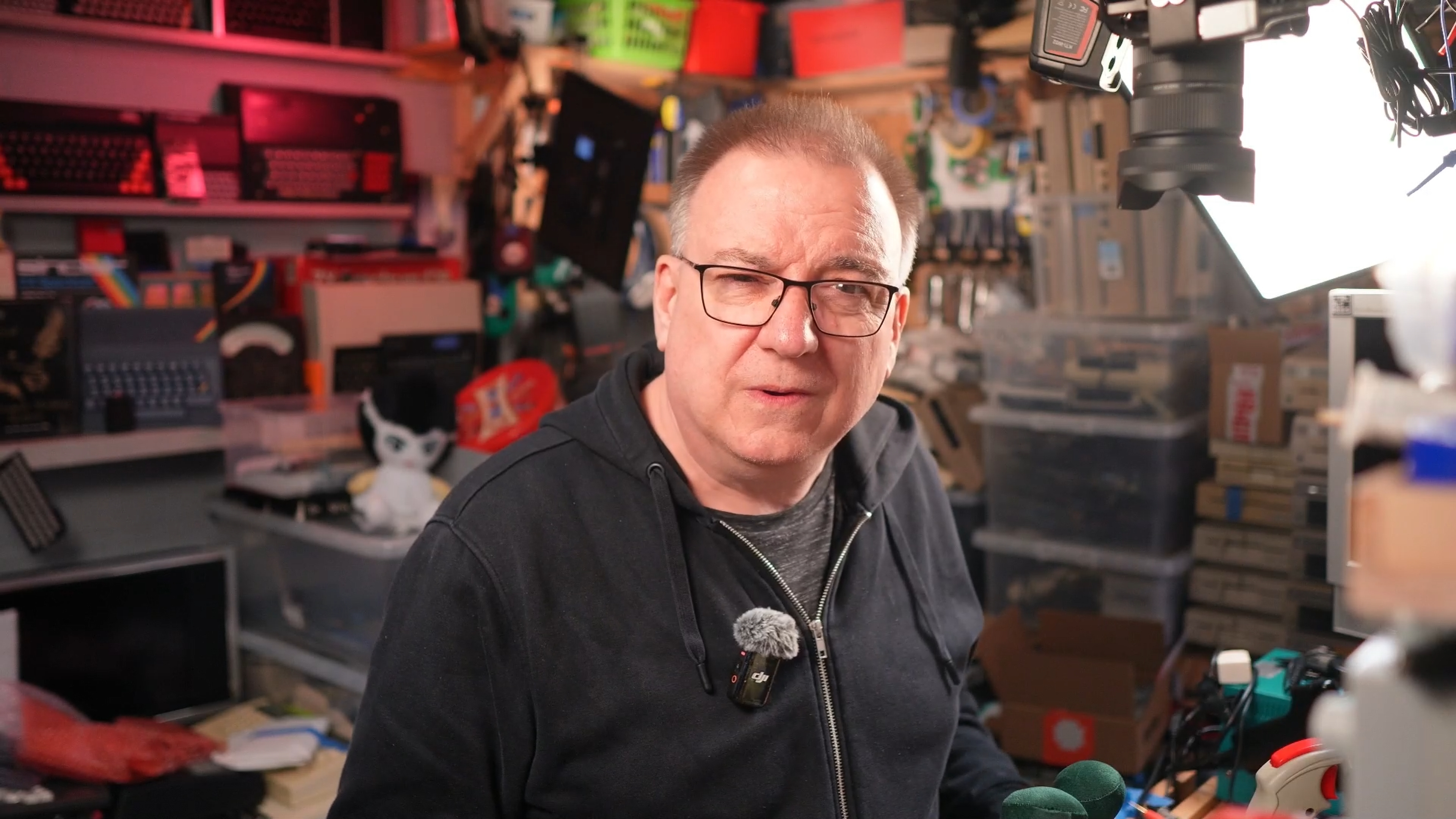 Lee in his workshop